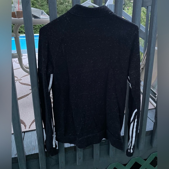Women’s Adidas Cotton Track Jacket/bomber jacket, size xs, 3 stripes on sleeves - Picture 5 of 6